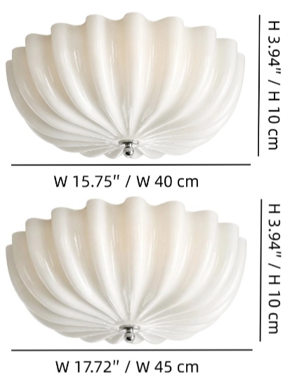 Afmetingen van de Durnic plafondlamp