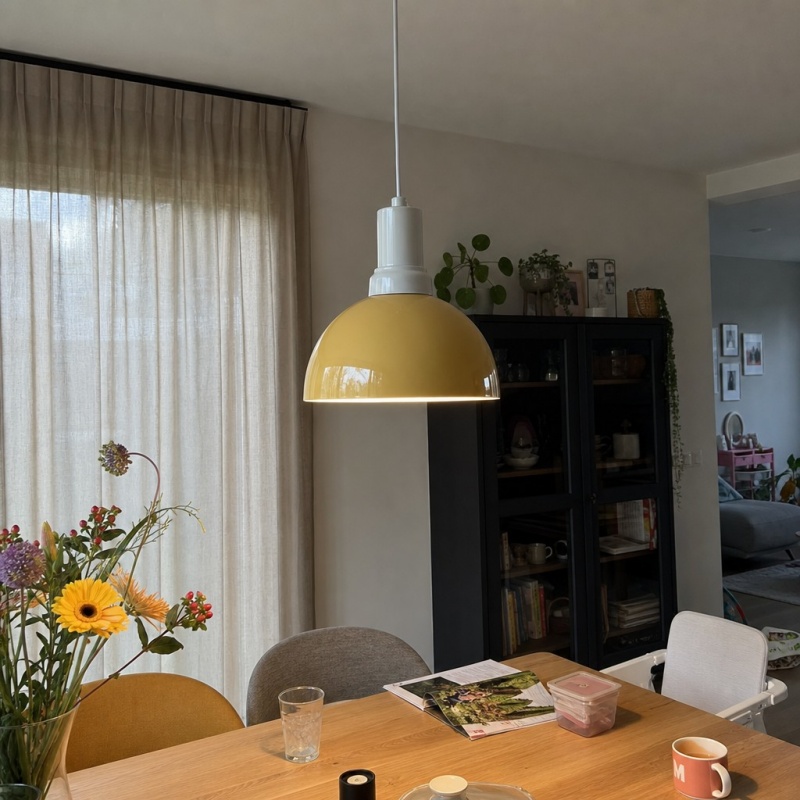 Klantfoto van de Rummia hanglamp in huiselijke setting