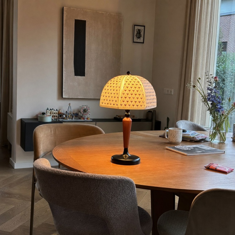 Klantfoto van Fennary tafellamp in eetruimte
