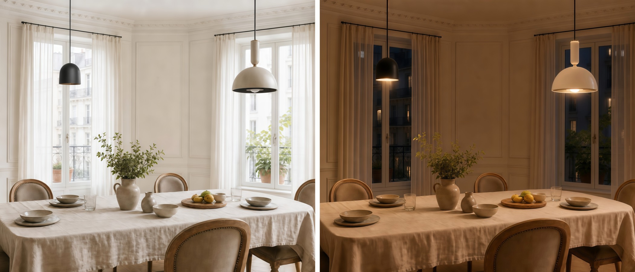 Veridia hanglamp met warme avondgloed