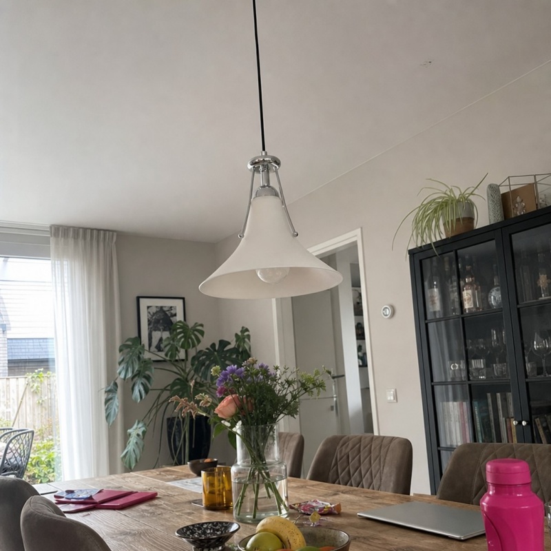 Klantfoto van enkele Magnolia hanglamp