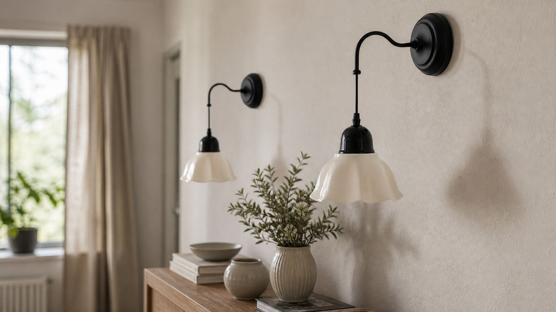 Twee Cazelle wandlampen in dezelfde kamer