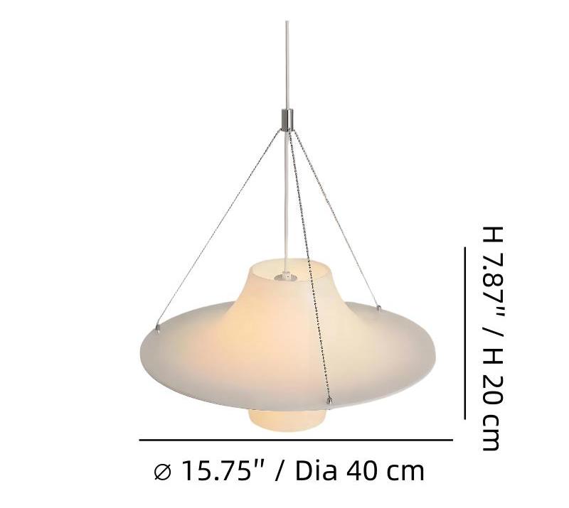 Afmetingen van de Saebery hanglamp