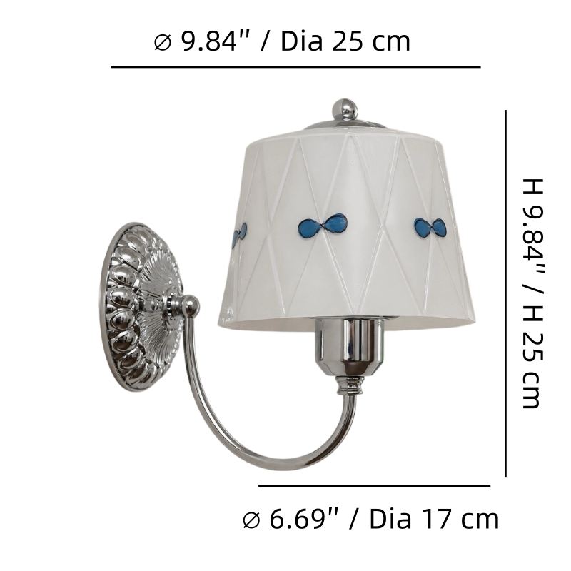 Afmetingen van de Billa wandlamp