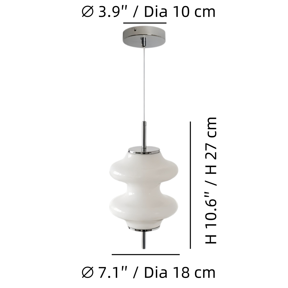 Mallew pendant dimensions diagram