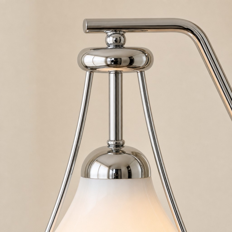 Detail van de bovenkant van de Magnolia vloerlamp
