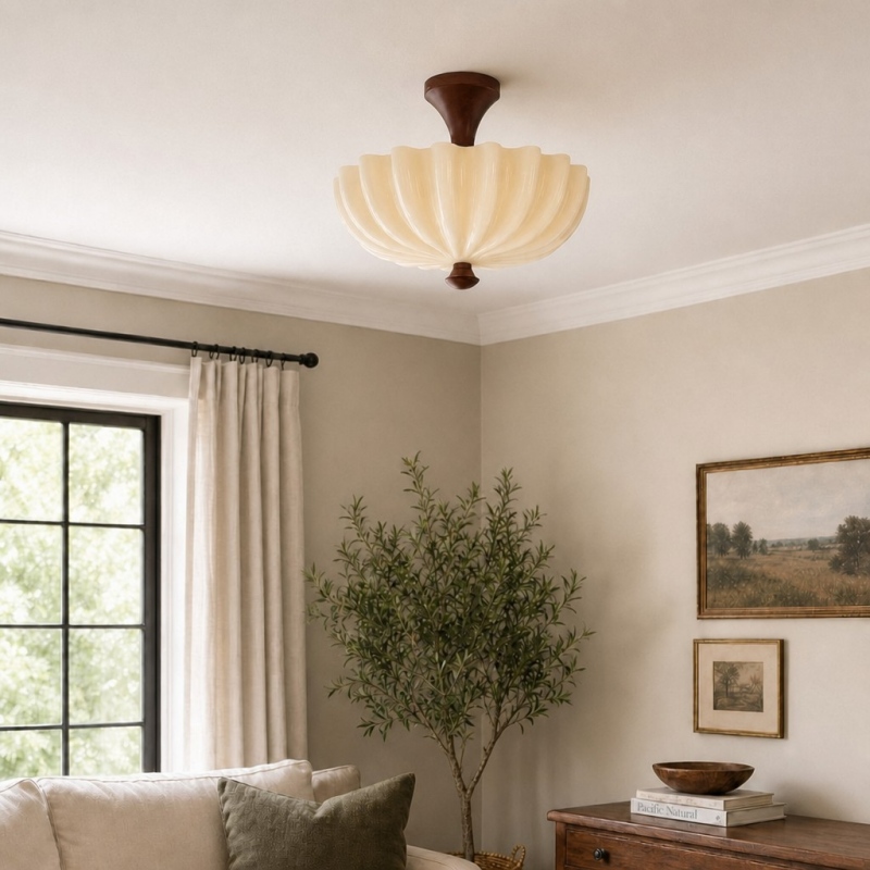 Durnic plafondlamp in lichte zithoek