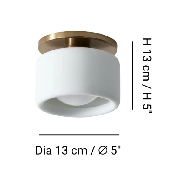 Klein Cerova plafondlamp maat