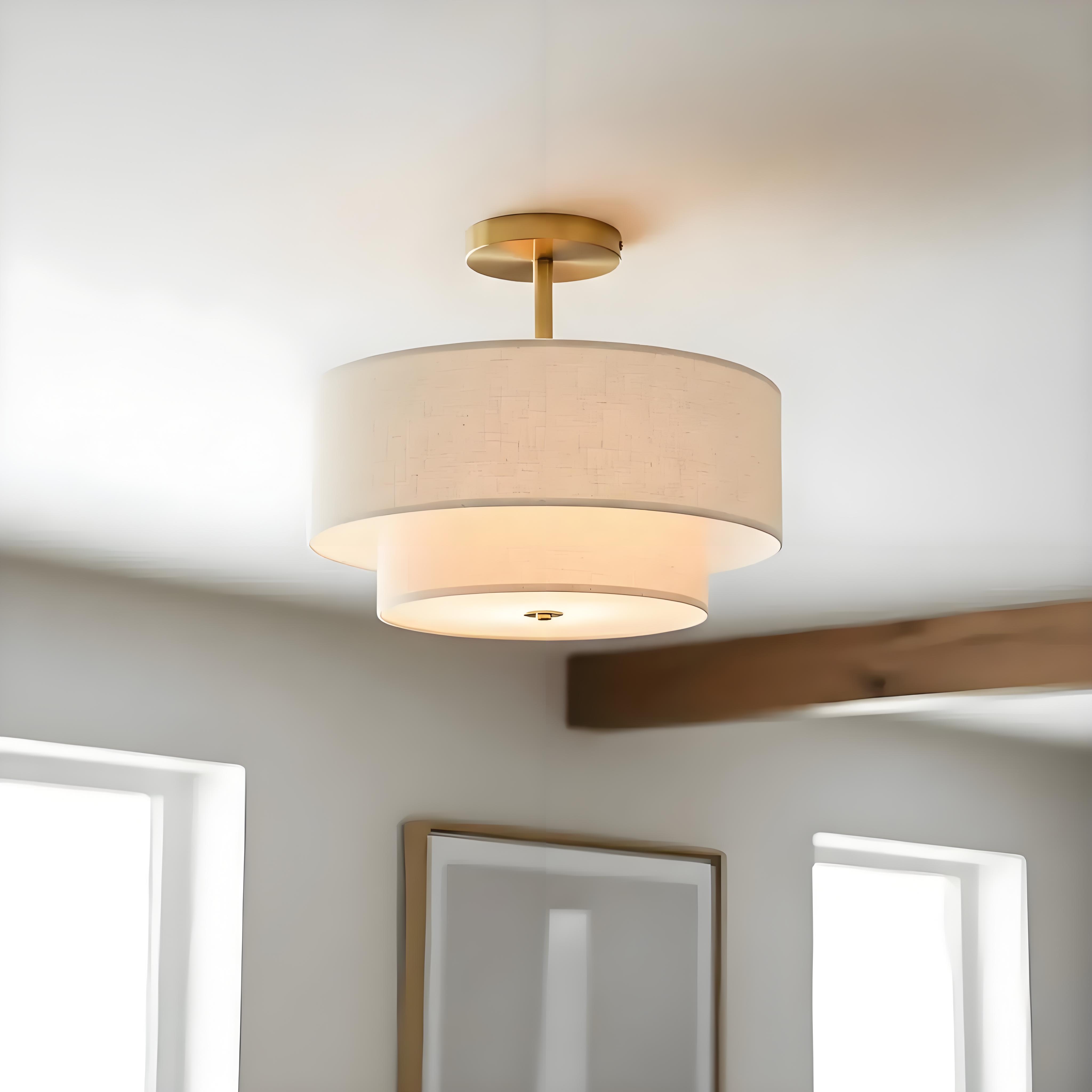 Lichteffect wanneer de plafondlamp ingeschakeld is