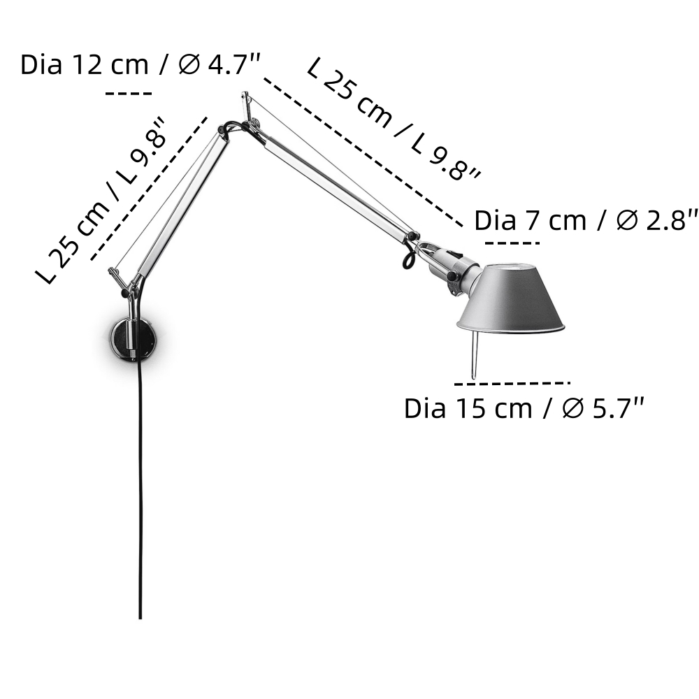 Productgrootte diameter 15 cm x hoogte 25 cm plus 25 cm