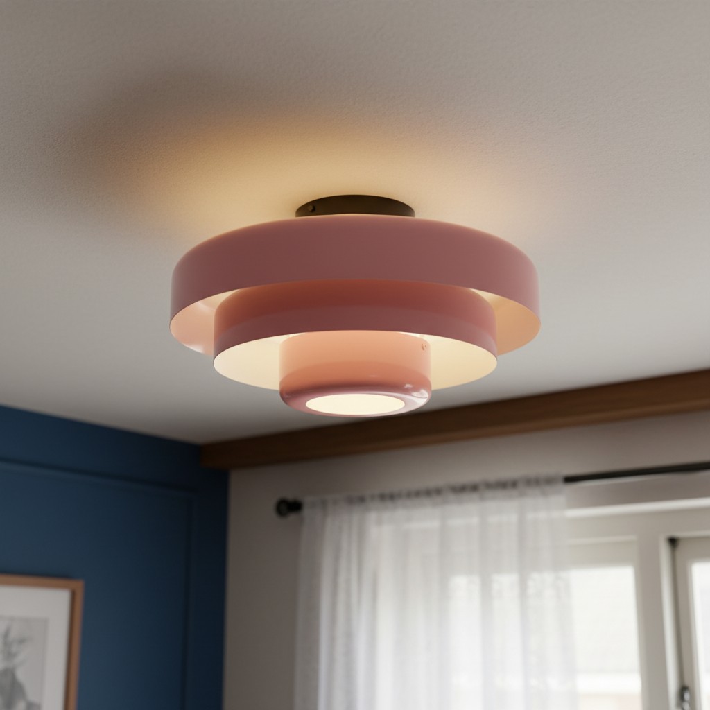 Veleora plafondlamp ingeschakeld