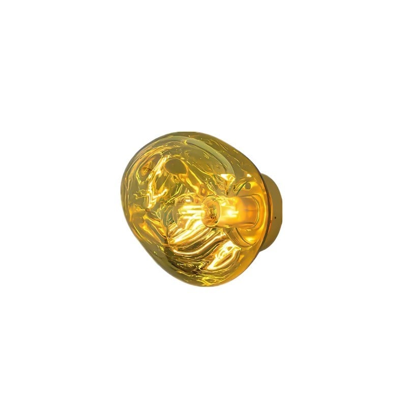 Gouden Lava wandlamp