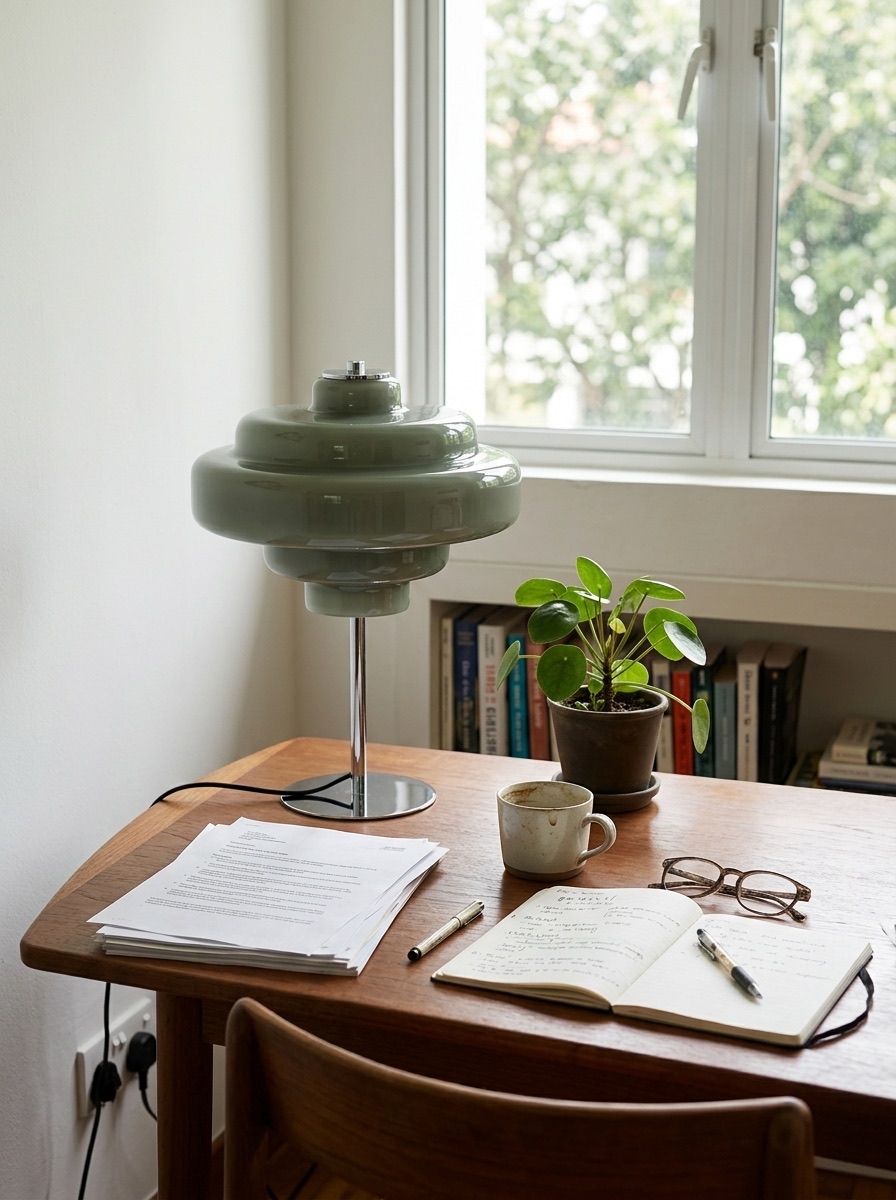 Koloro table lamp in a home workspace