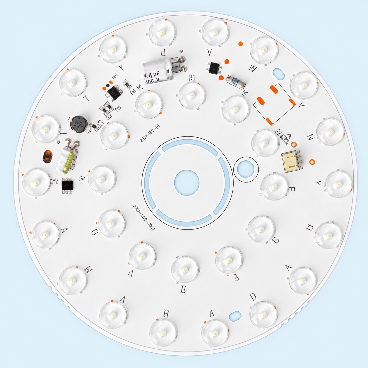 Replaceable integrated LED light module