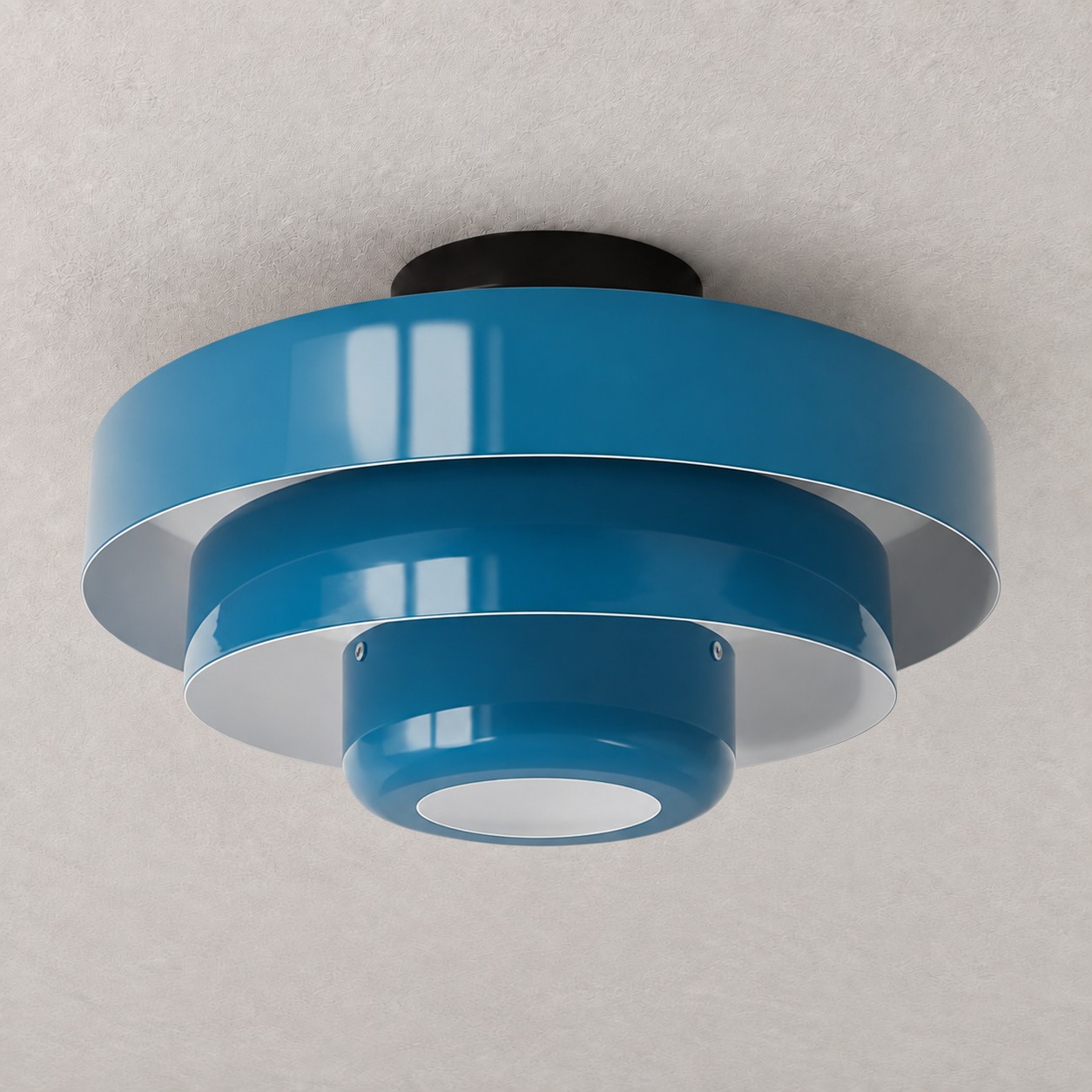 Blue Malero layered metal ceiling lamp