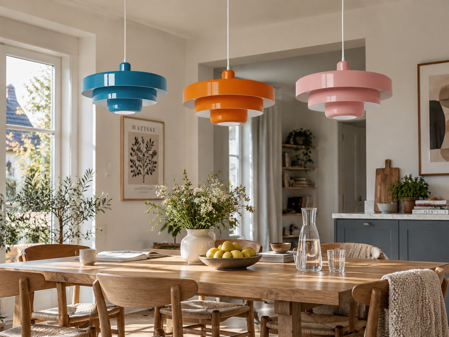 Nordic Macaron Rainbow Bauhaus Pendant Lamp