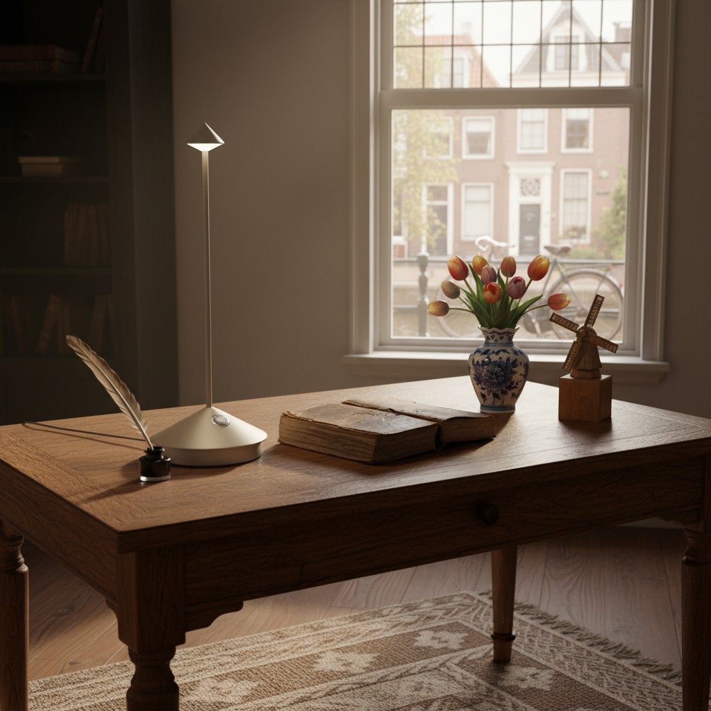 Tafellamp in woonkamer