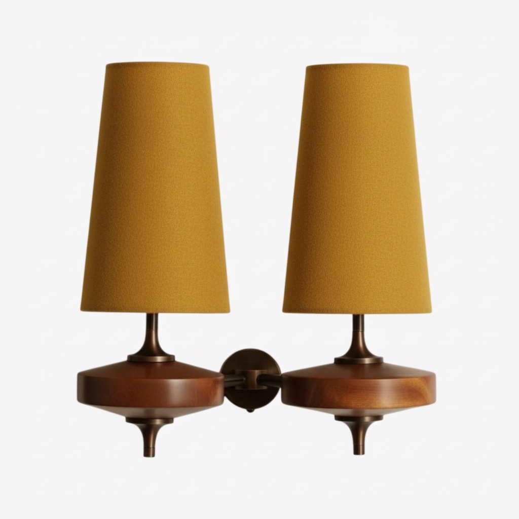2 hoofden mosterdgeel