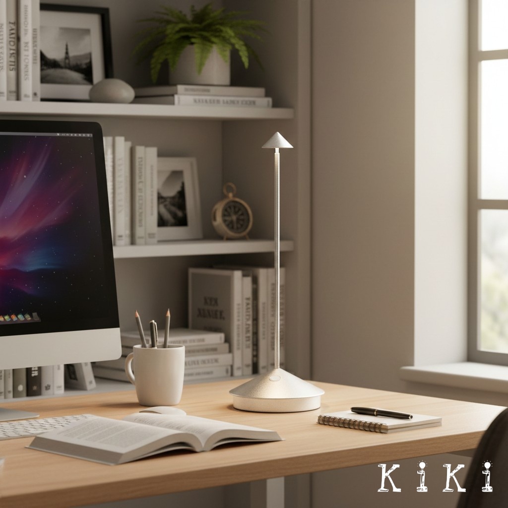 Nieuwe kleur tafellamp in interieur