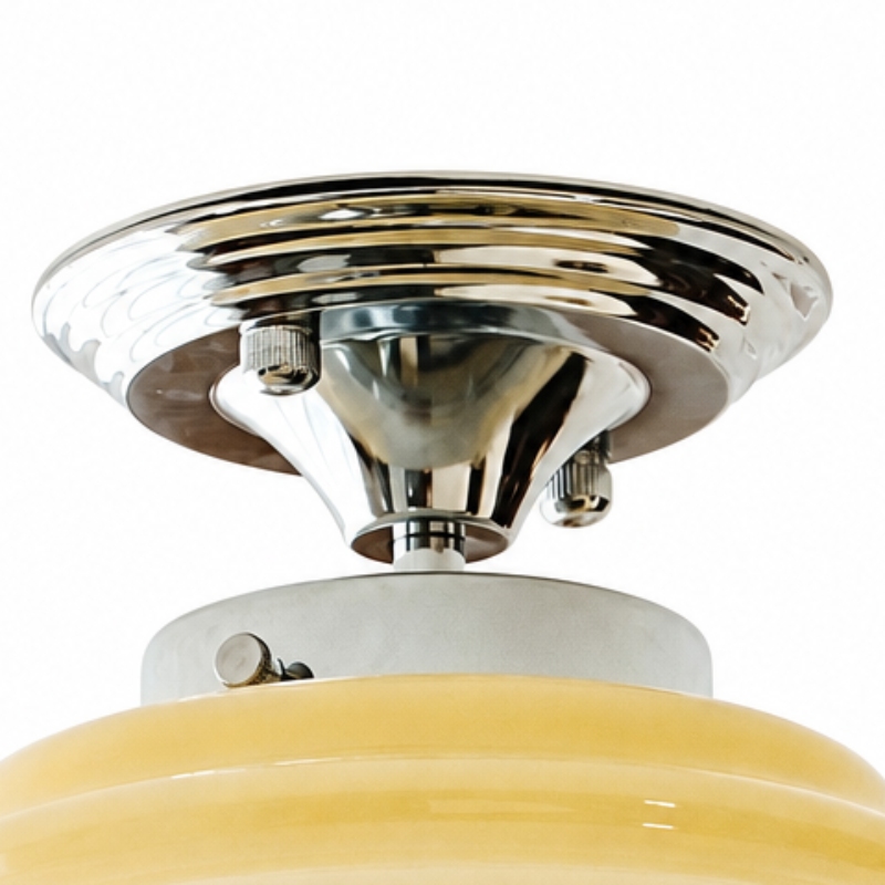 Close view of the Cirren chrome ceiling mount