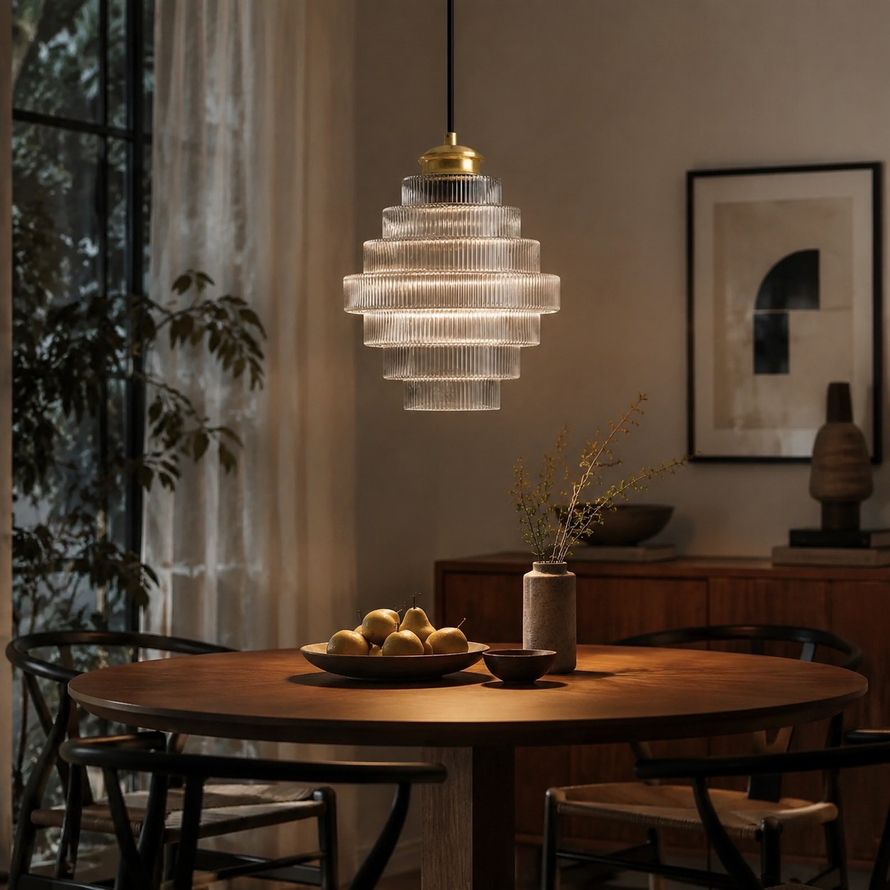 Kaleon hanglamp in eethoek