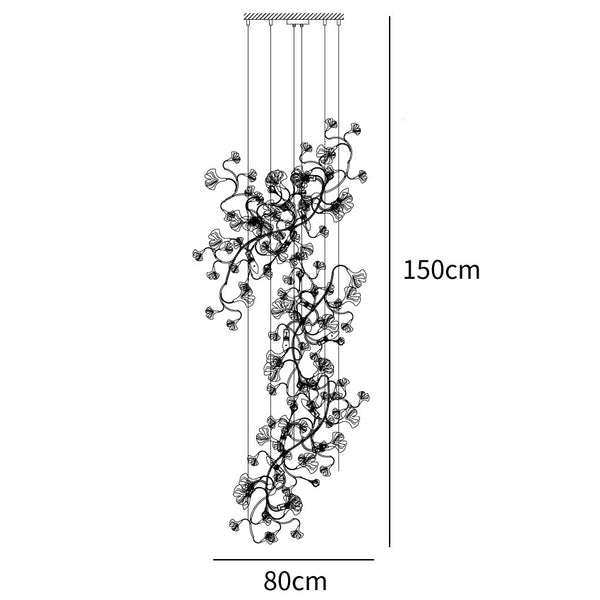Gingko Chandelier F