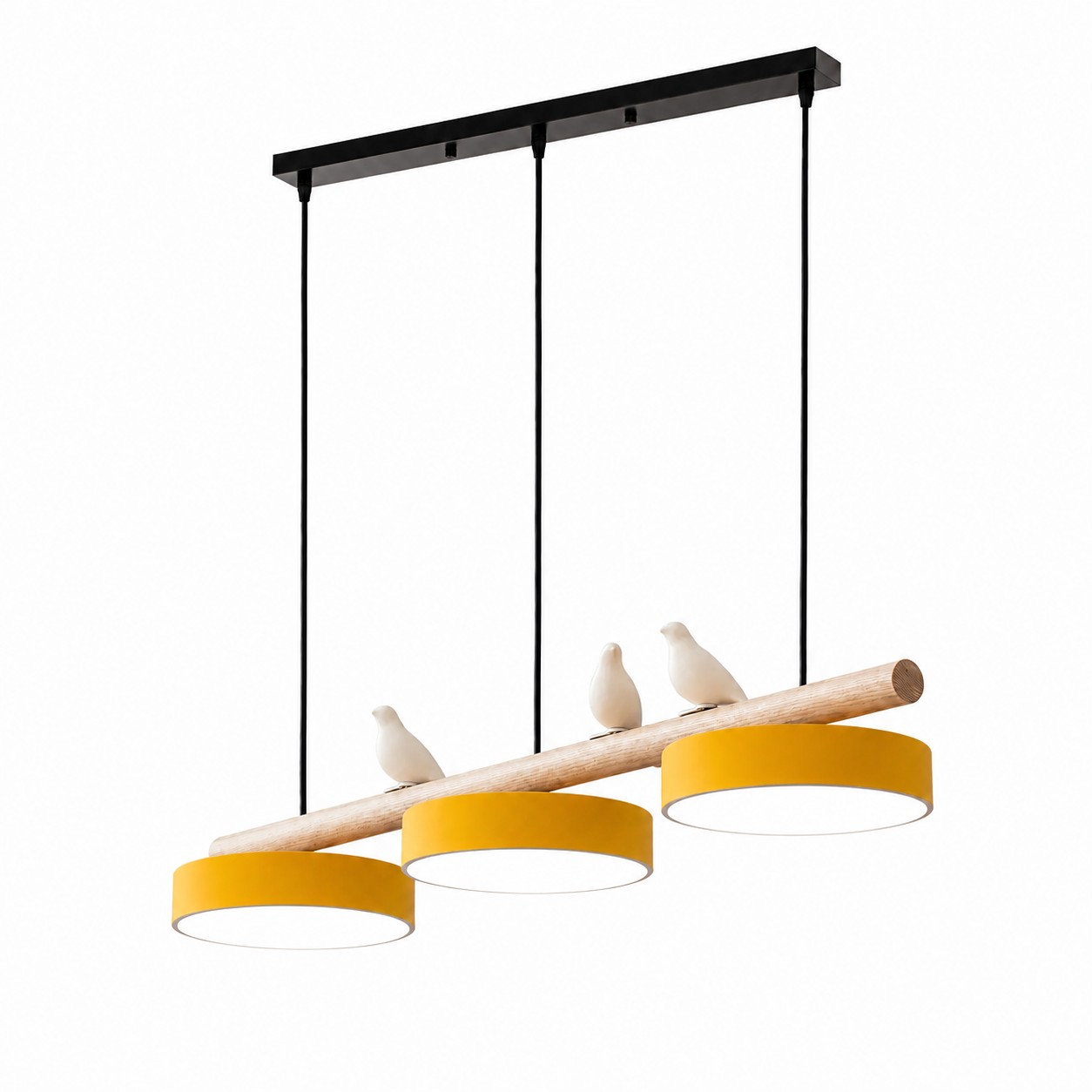 Yellow Sienna Bird Pendant Light