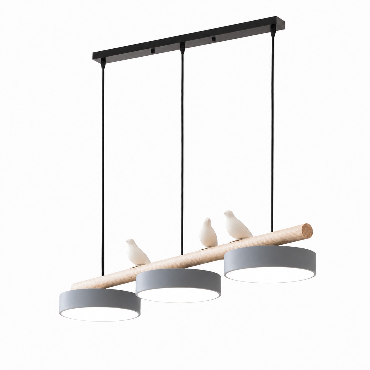 Gray Sienna Bird Pendant Light