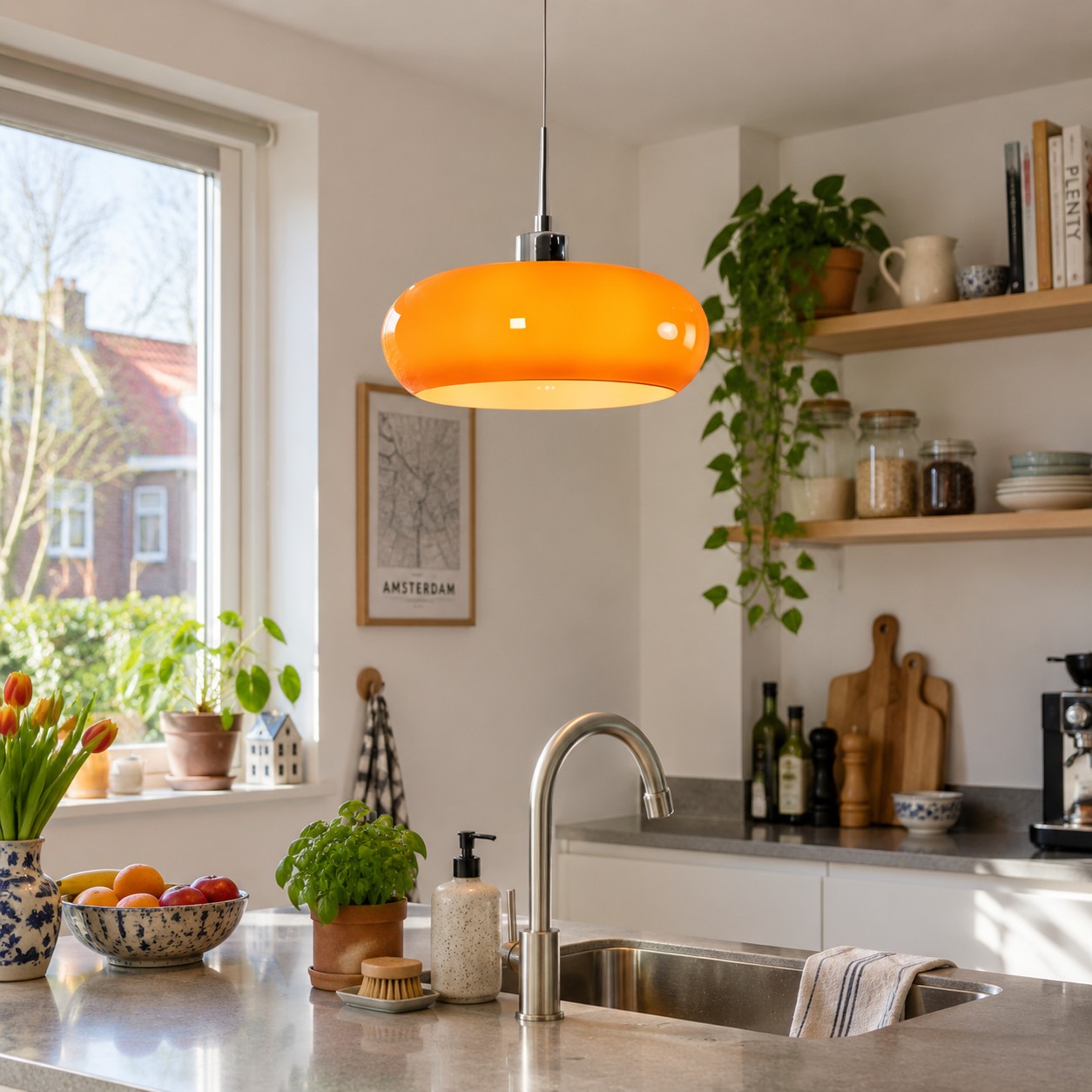 Bauvia glass pendant in an interior 4