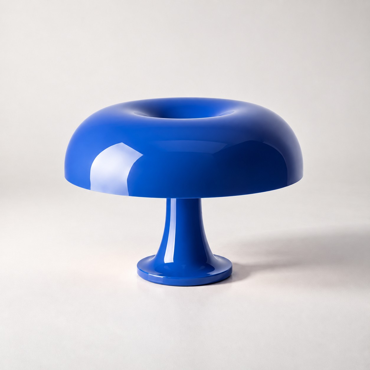 Dark Blue mushroom table lamp