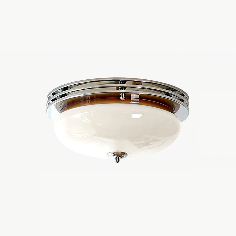 Lenon Ceiling Lamp Chrome and White finish