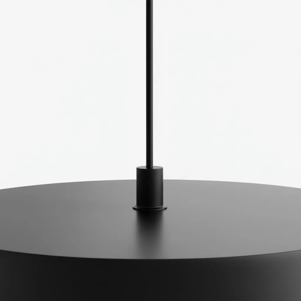 Bovenkant van de schijf, waar de steel de kap raakt