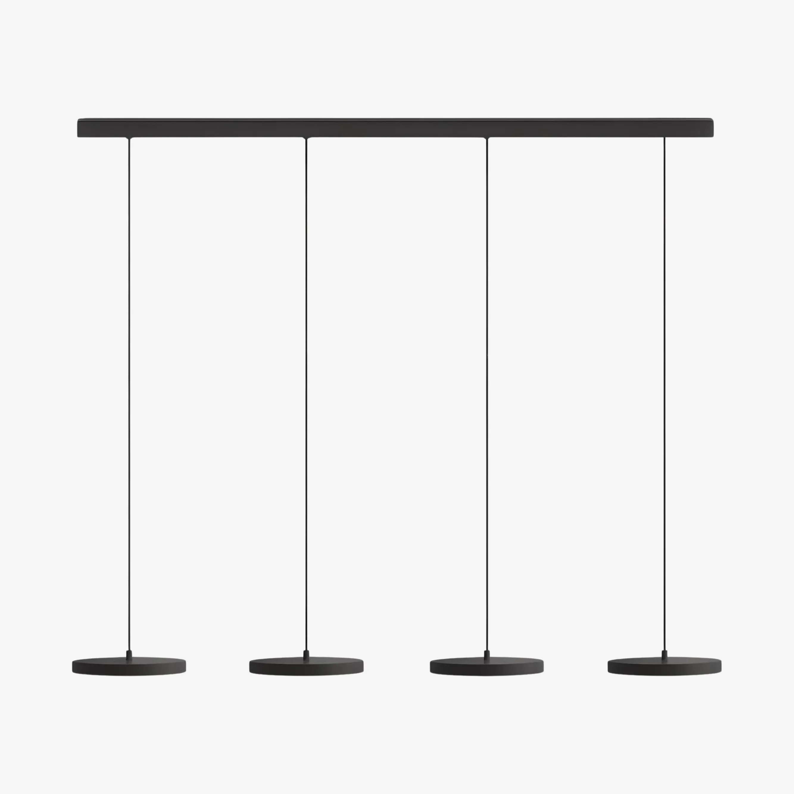 Zwarte Feranox-hanger, 4 koppen