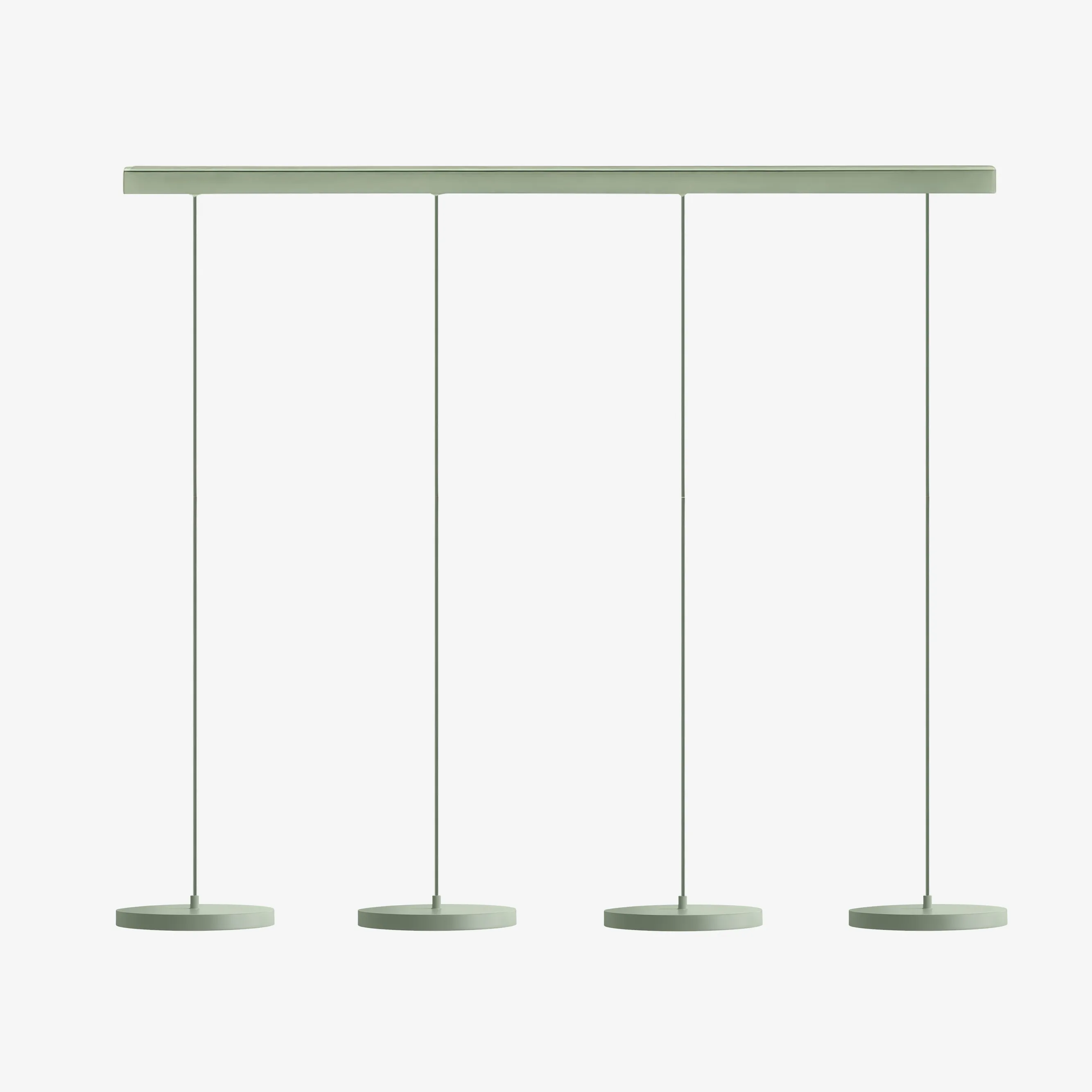 Saliegroene Feranox-hanger, 4 koppen
