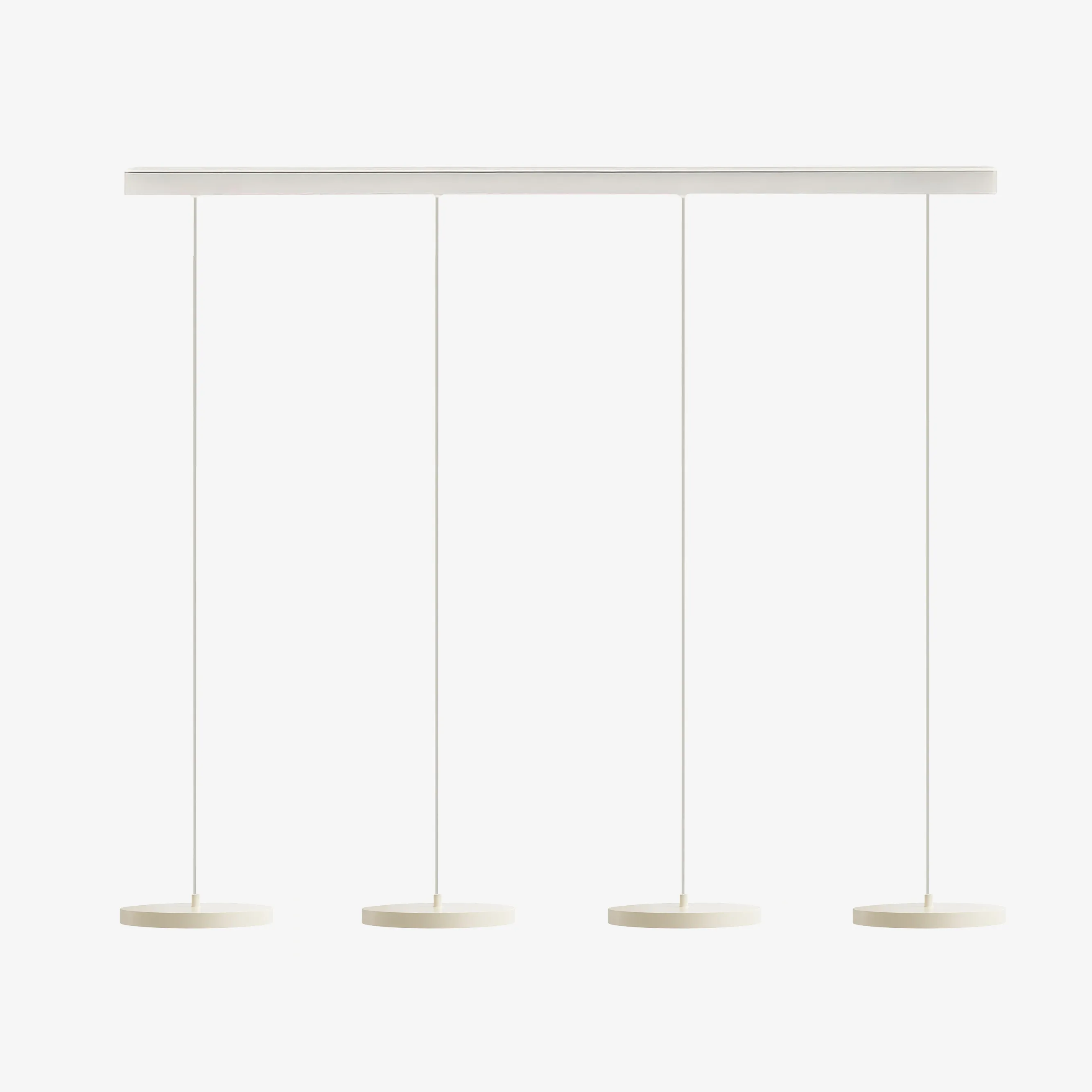 Beigewitte Feranox-hanger, 4 koppen