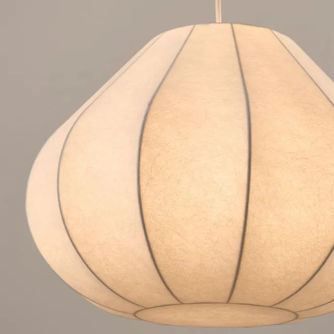 Warm licht dat door de witte kap schijnt